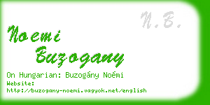 noemi buzogany business card