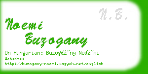 noemi buzogany business card